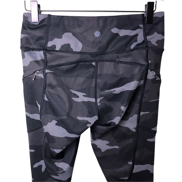 Athleta Contender 7/8 Tight Leggings Gray Camo Print Size Small Athletic 405480 - Picture 7 of 12